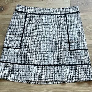 NWOT Ann Taylor Monochrome A-Line Skirt